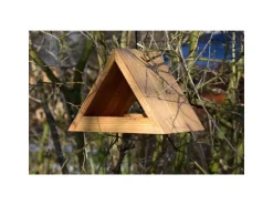 dobar green label Futterspender Triangel, 26.5 x 19 x 19 cm, Holz