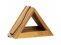 dobar green label Futterspender Triangel, 26.5 x 19 x 19 cm, Holz