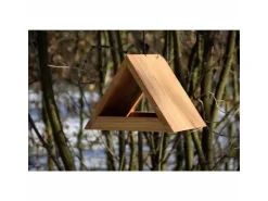 dobar green label Futterspender Triangel, 26.5 x 19 x 19 cm, Holz