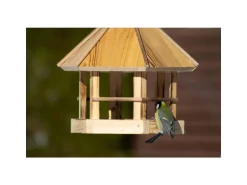 dobar green label Futterspender Caliente zum Aufhängen, 29 x 29 x 34 cm, Holz