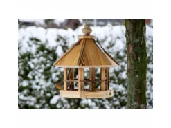 dobar green label Futterspender Caliente zum Aufhängen, 29 x 29 x 34 cm, Holz