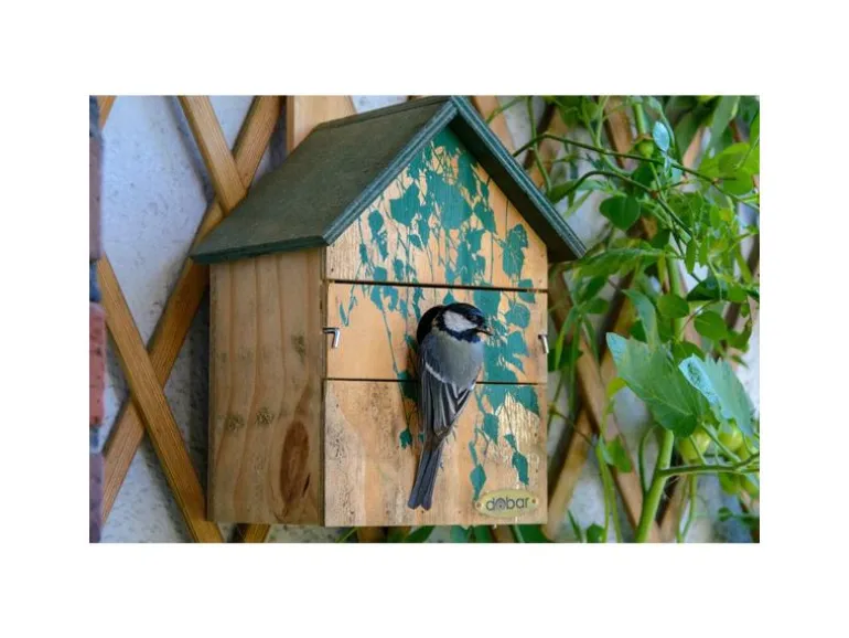 dobar Nistkasten Camouflage Birke, 17.5 x 17 x 33 cm, Holz