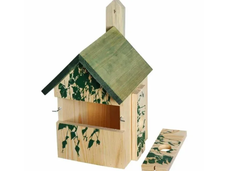 dobar Nistkasten Camouflage Birke, 17.5 x 17 x 33 cm, Holz