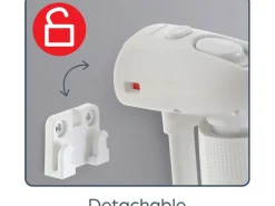 DREAMBABY Türschutzgitter Glide n Hide 60 cm - 140 cm Weiss