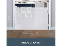 DREAMBABY Türschutzgitter Glide n Hide 60 cm - 140 cm Weiss