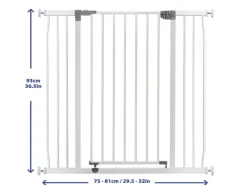 DREAMBABY Türschutzgitter Liberty Xtra tall + Xtra wide 99 - 105.5 cm