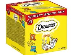 Dreamies Katzen-Snack Varietätenbox, 12 x 60 g