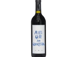 Dreams and Fantasy Geschenkidee Rotwein Alles Gute zum Geburtstag Blau, 750 ml