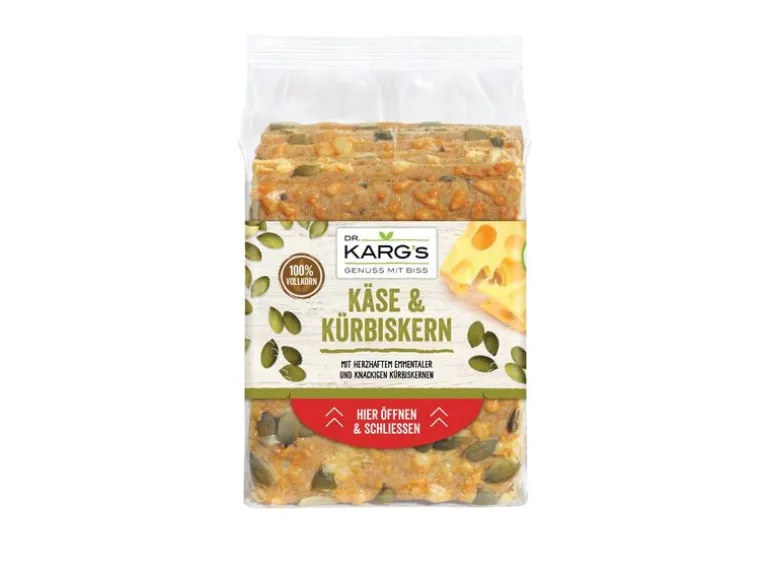 Dr. Karg's Knäckebrot Käse & Kürbiskern 200 g