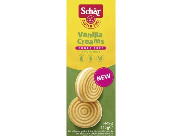 Dr.Schär Vanilla Creams Sugar Free glutenfrei 115 g