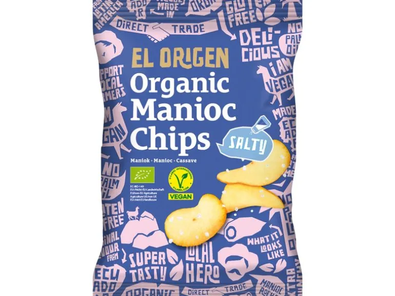 El Origen Maniok Chips Meersalz Beutel 60g