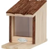 Esschert Design Futterspender Eichhörnchenfutterhaus mit Rindendach