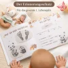 Eulentaler Babyalbum Boho Gold Leinen, 92 Seiten