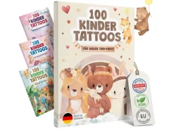 Eulentaler Tattoos für Kinder mit süssen Tier Motiven 100 Stück