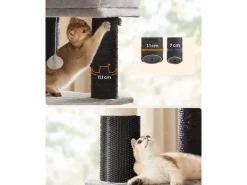 Feandrea Kratzbaum für grosse Katzen 160 cm, Schwarz