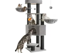 Feandrea Kratzbaum für grosse Katzen 160 cm, Schwarz