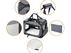 Feandrea Transportbox für Hunde & Katzen L