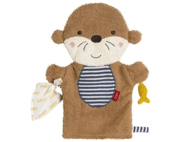 fehn Bade-Set «Otter Theo» Frottee, Musselin, mehrfarbig