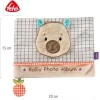 fehn Fotoalbum Capybara, Stoff, Beige / Braun, 20 x 15 cm