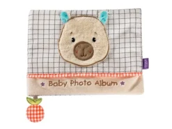 fehn Fotoalbum Capybara, Stoff, Beige / Braun, 20 x 15 cm