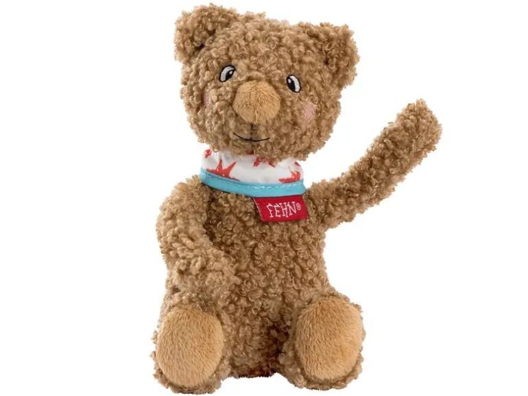 fehn Geschenkset «Bär Fred» mit Spieluhr, Schmusetuch, Stoffbuch