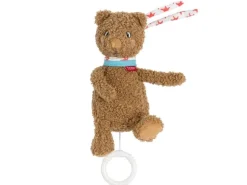 fehn Geschenkset «Bär Fred» mit Spieluhr, Schmusetuch, Stoffbuch