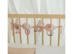 fehn Kinderwagenkette Rosa/Beige