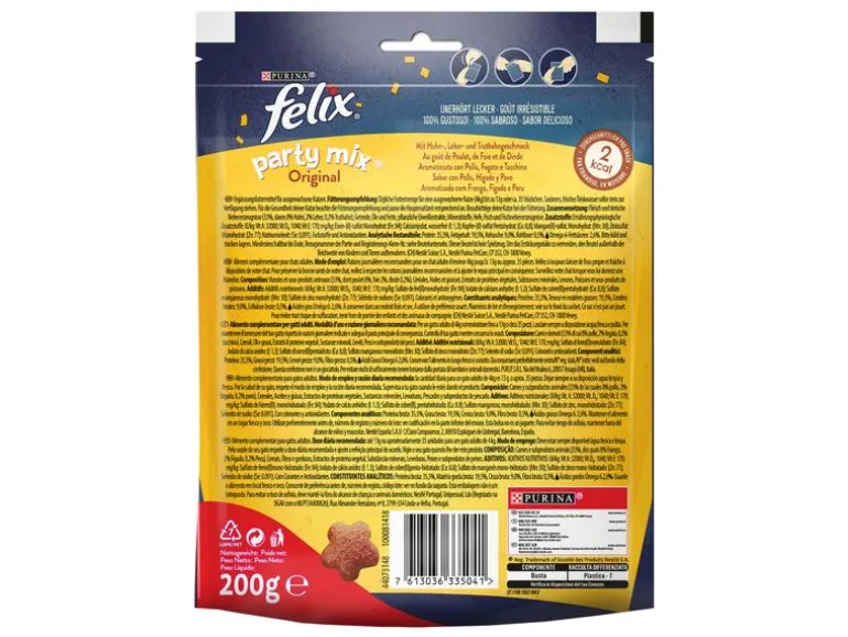 Felix Katzen-Snack Party Mix Original, 200 g