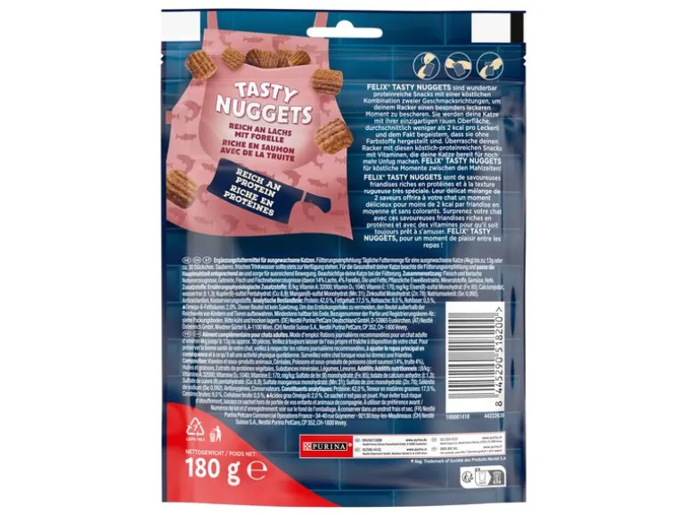 Felix Katzen-Snack Tasty Nuggets Lachs 180 g