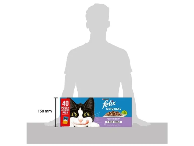 Felix Nassfutter Fleisch und Fisch in Gelée, 2x 40 x 85 g