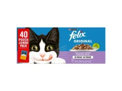 Felix Nassfutter Fleisch und Fisch in Gelée, 2x 40 x 85 g