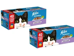 Felix Nassfutter Fleisch und Fisch in Gelée, 2x 40 x 85 g