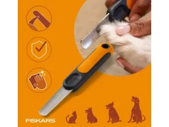 Fiskars Pet Care Nagelfeile für Hunde und Katzen, ergonomisch
