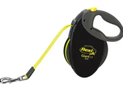 flexi Hundeleine Flexi Giant M, 8 m, Schwarz/Neongelb