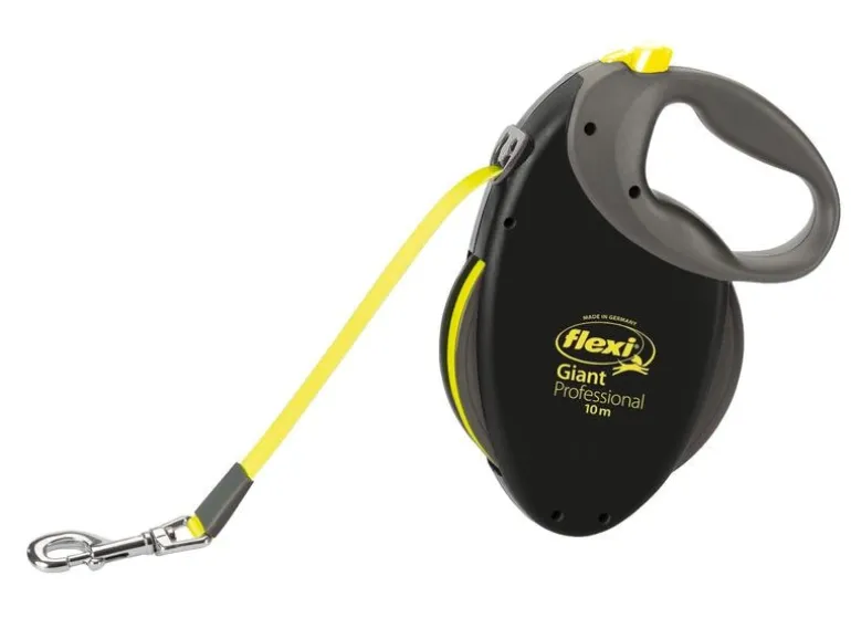 flexi Hundeleine Flexi Giant Professional L 10 m, Schwarz/Neongelb