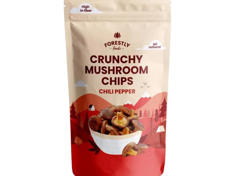 Forestly Foods Crunchy Mushroom Chips – Chili 50 g