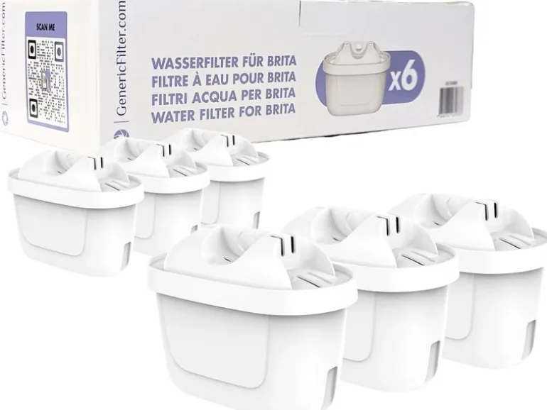 GenericFilter Wasserfilterkartuschen für Brita Maxtra+ 6 Stück