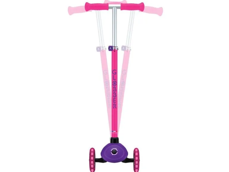 GLOBBER Primo Child Scooter mehr Lights Neonrosa