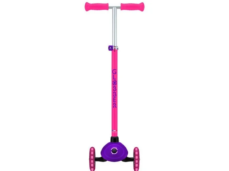 GLOBBER Primo Child Scooter mehr Lights Neonrosa