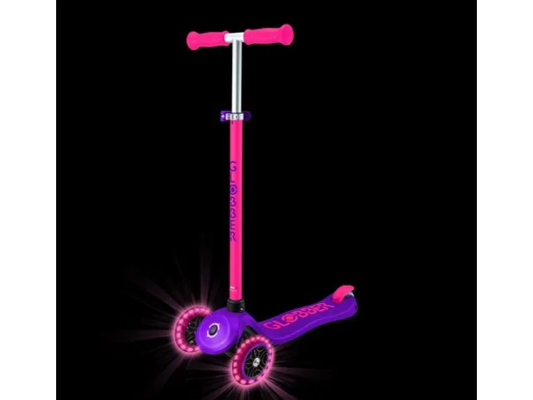 GLOBBER Primo Child Scooter mehr Lights Neonrosa