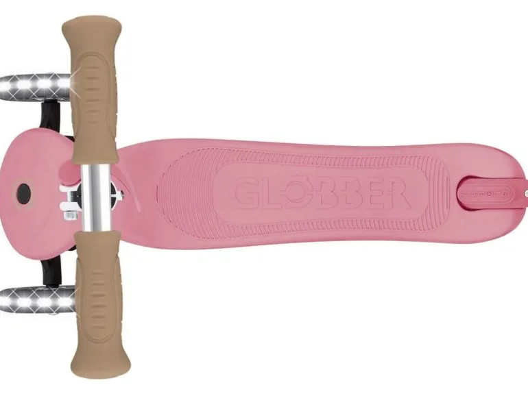 GLOBBER Signature with White Led Wheels Deep Pastel Pink