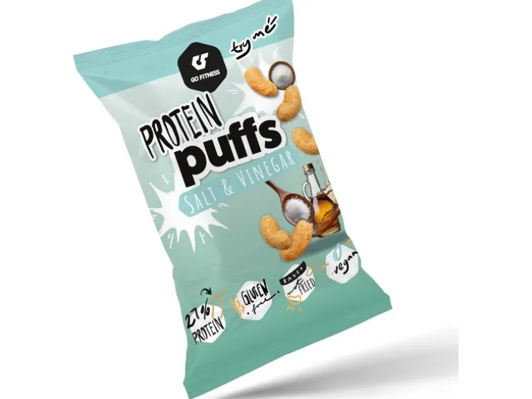 Go Fitness Chips & Popcorn Protein Puffs – Salt and Vinegar 50g