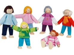 Goki Biege Puppe Moderne Familie 6-teilig
