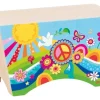 Goki Musikinstrument Cajon Blumenwiese 30 x 15.5 x 17 cm