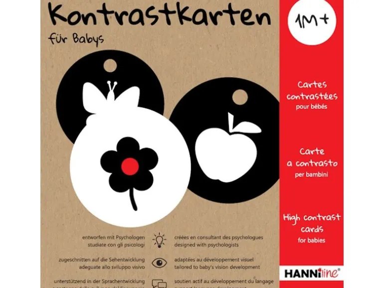 Hanniline Kontrastkarten ab dem 1. Lebensmonat Lernkarten