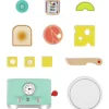 Hape Spiel-Haushaltsgerät Pop-up-Toaster-Set Kling
