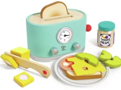 Hape Spiel-Haushaltsgerät Pop-up-Toaster-Set Kling