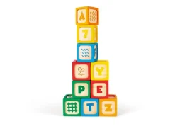 Hape Stapelklötzchen aus Silikon und Holz 10 Stück