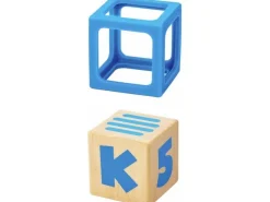 Hape Stapelklötzchen aus Silikon und Holz 10 Stück