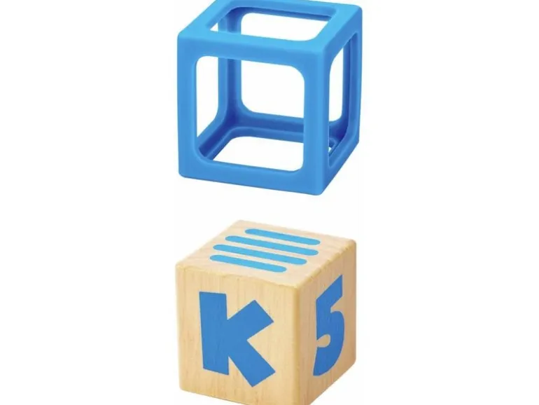 Hape Stapelklötzchen aus Silikon und Holz 10 Stück